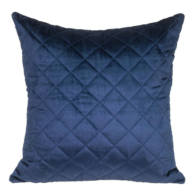 Tufted Diamond Navy Transitional Square Pillow HomeRoots