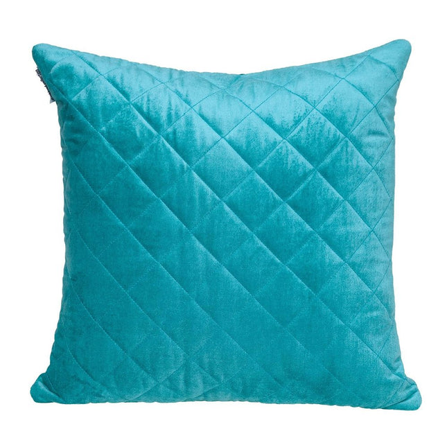 Tufted Diamond Aqua Transitional Square Pillow HomeRoots