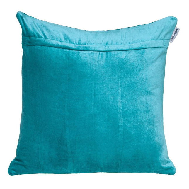Tufted Diamond Aqua Transitional Square Pillow HomeRoots