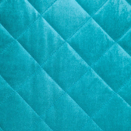 Tufted Diamond Aqua Transitional Square Pillow HomeRoots