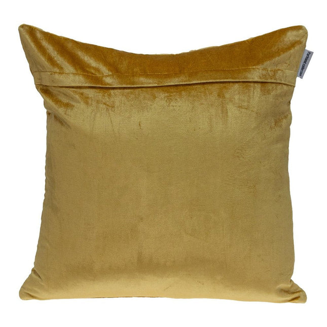 Tufted Diamond Yellow Ochre Transitional Square Pillow HomeRoots
