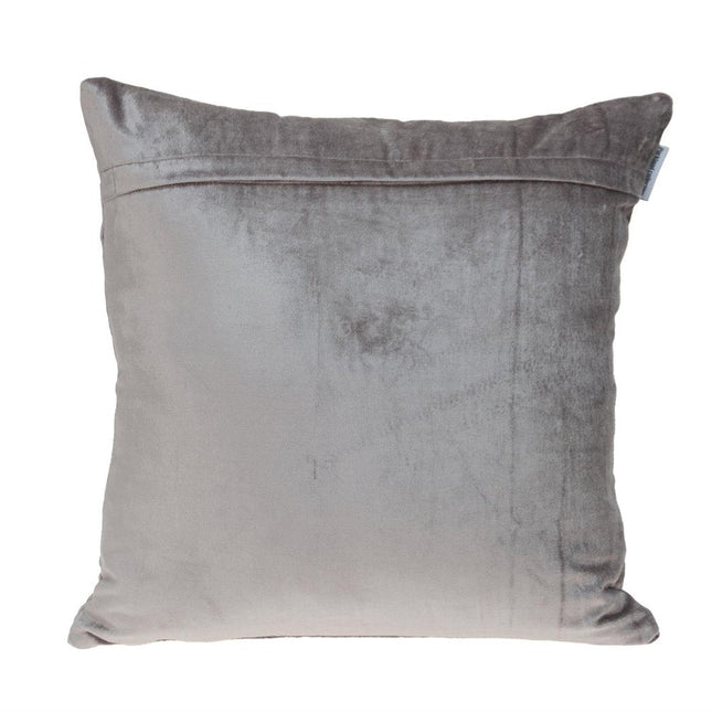 Taupe Tufted Velvet Quilted Throw Pillow HomeRoots
