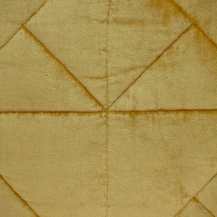 Yellow Chunky Geo Stitched Velvet Decorative Throw Pillow HomeRoots