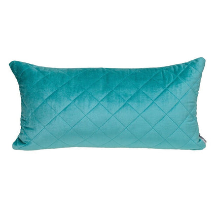 Tufted Diamond Aqua Transitional Lumbar Pillow HomeRoots