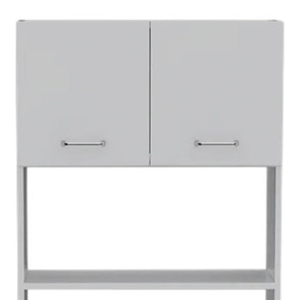 79" White Pantry Cabinet with Three Shelves