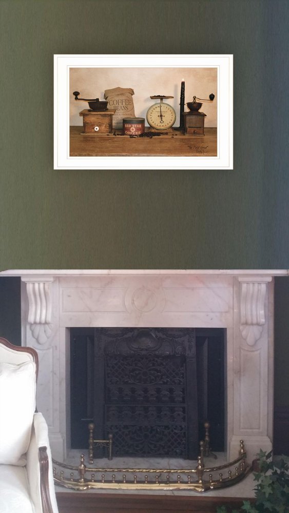 The Daily Grind 5 White Framed Print Wall Art HomeRoots