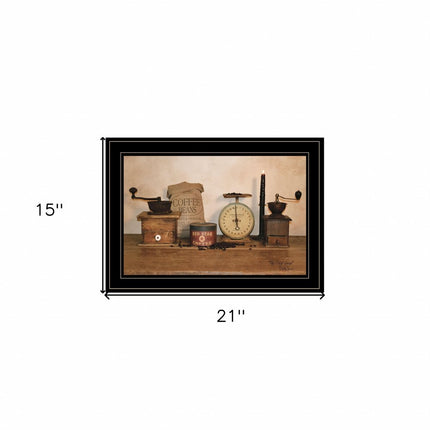 The Daily Grind 6 Black Framed Print Wall Art HomeRoots