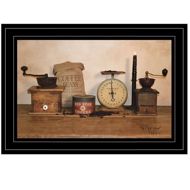 The Daily Grind 2 Black Framed Print Wall Art HomeRoots
