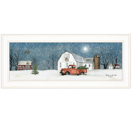 Winter on The Farm 1 White Framed Print Wall Art HomeRoots