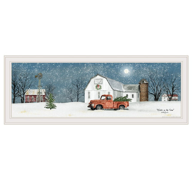 Winter on The Farm 3 White Framed Print Wall Art HomeRoots