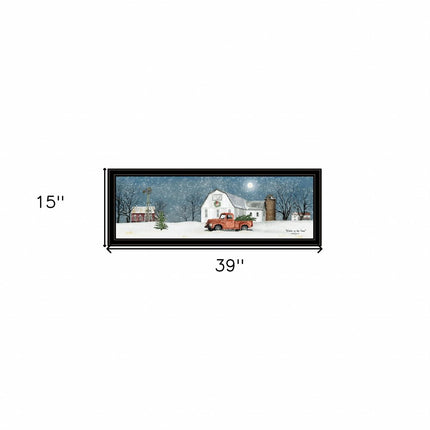 Winter on The Farm 4 Black Framed Print Wall Art HomeRoots