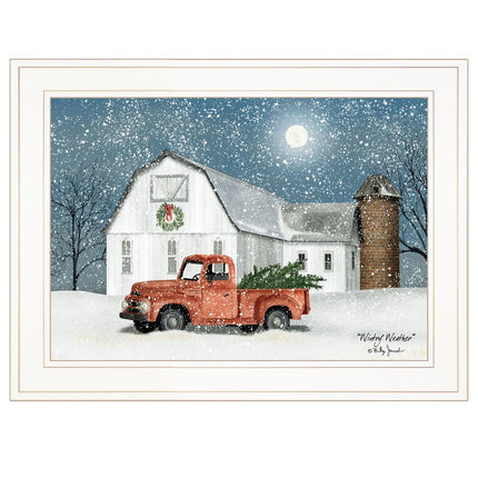 Wintry Weather 2 White Framed Print Wall Art HomeRoots