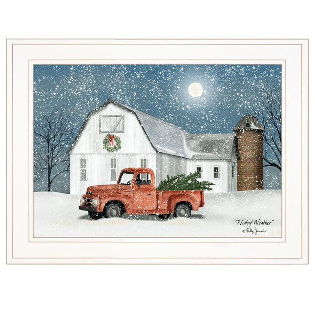 Wintry Weather 2 White Framed Print Wall Art HomeRoots