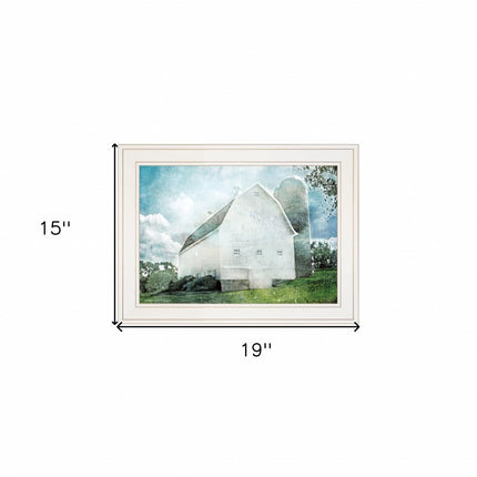 White Barn 1 White Framed Print Wall Art HomeRoots