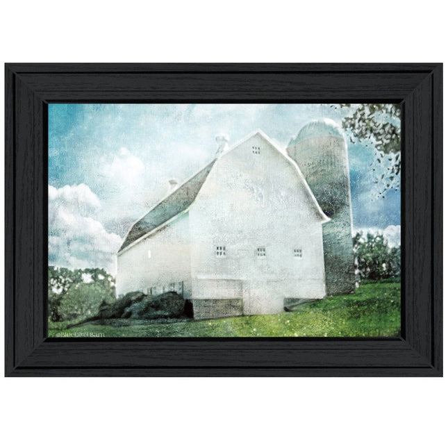 White Barn 2 Black Framed Print Wall Art HomeRoots