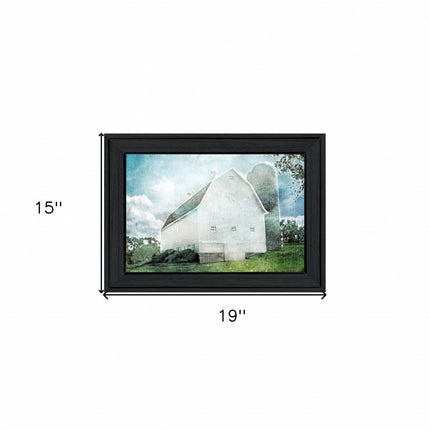 White Barn 2 Black Framed Print Wall Art HomeRoots
