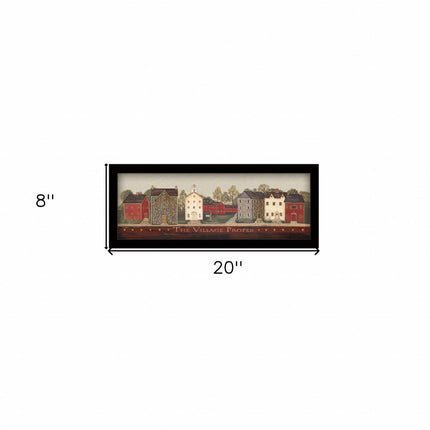 The Village Proper Black Framed Print Wall Art HomeRoots