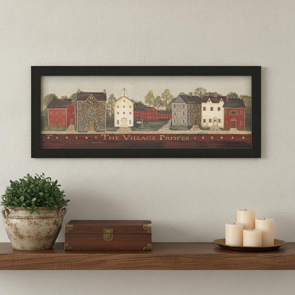 The Village Proper Black Framed Print Wall Art HomeRoots