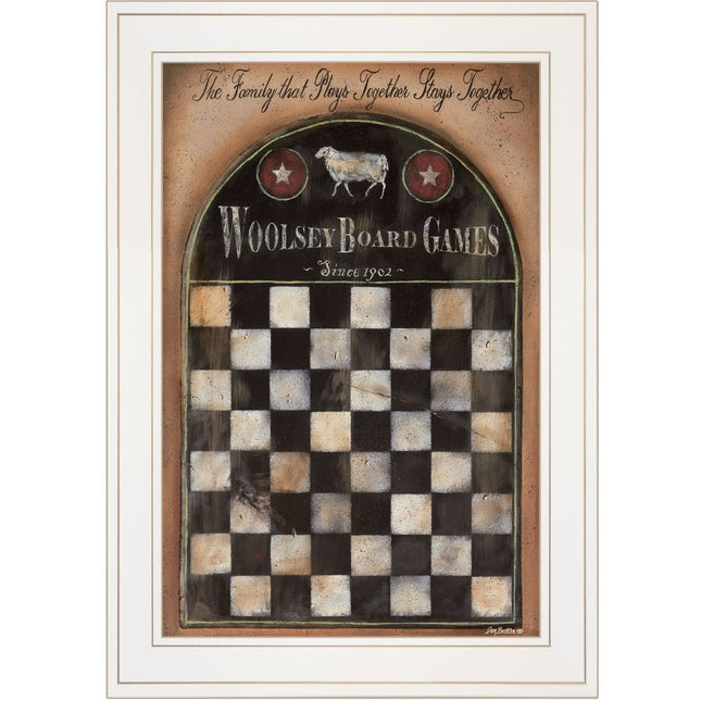 Woolsey Board Game 1 White Framed Print Wall Art HomeRoots