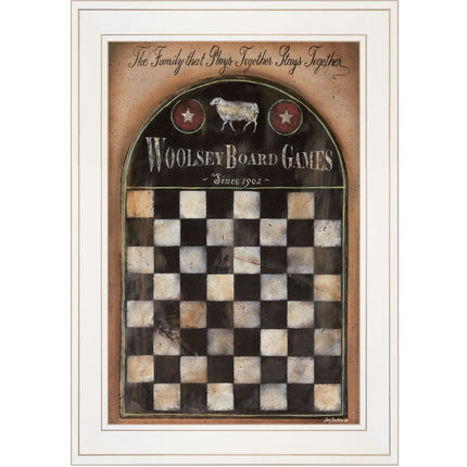 Woolsey Board Game 1 White Framed Print Wall Art HomeRoots