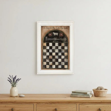 Woolsey Board Game 1 White Framed Print Wall Art HomeRoots