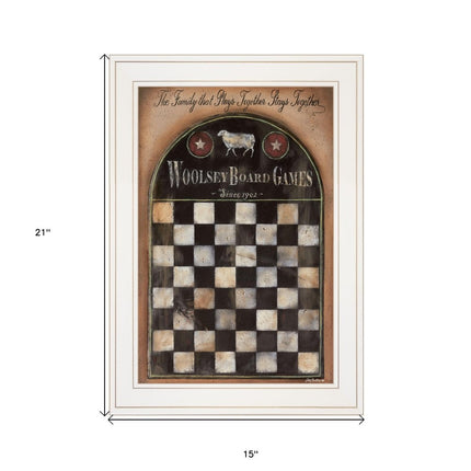 Woolsey Board Game 1 White Framed Print Wall Art HomeRoots