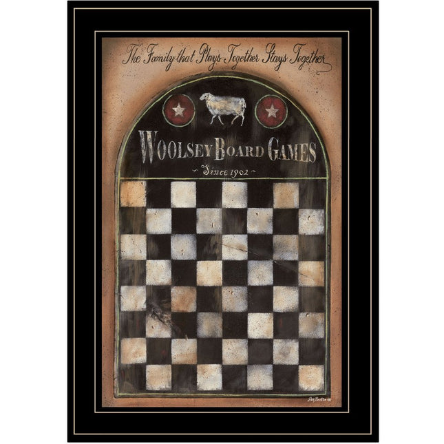 Woolsey Board Game 2 Black Framed Print Wall Art HomeRoots