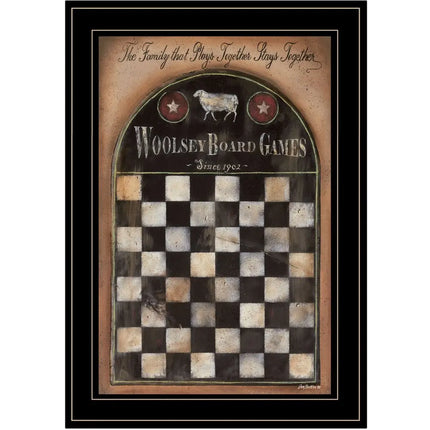 Woolsey Board Game 2 Black Framed Print Wall Art HomeRoots