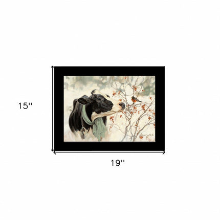 The Winter Robin 4 Black Framed Print Wall Art HomeRoots