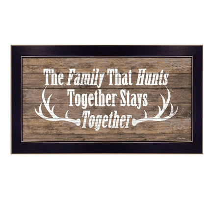 The Family that Hunts Black Framed Print Wall Art HomeRoots