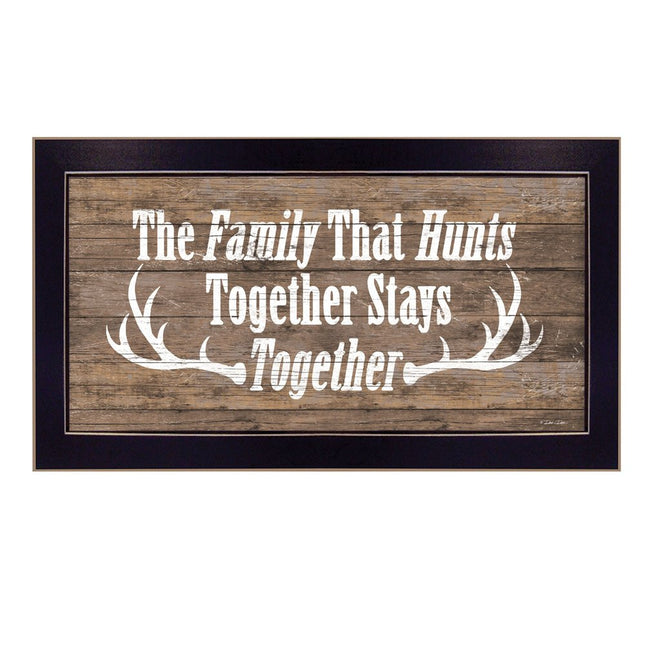 The Family that Hunts Black Framed Print Wall Art HomeRoots