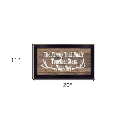 The Family that Hunts Black Framed Print Wall Art HomeRoots