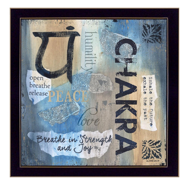 Yoga Series Chakra Black Framed Print Wall Art HomeRoots