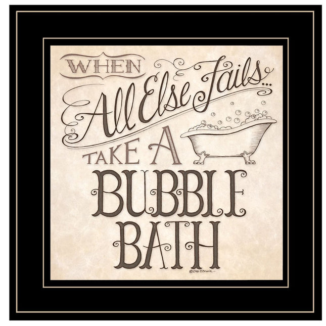 When All Else Fails 3 Black Framed Print Bathroom Wall Art HomeRoots