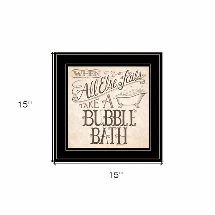 When All Else Fails 3 Black Framed Print Bathroom Wall Art HomeRoots