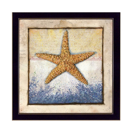 Starfish Black Framed Print Wall Art HomeRoots