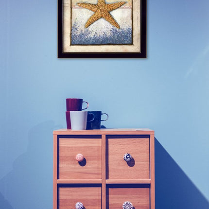 Starfish Black Framed Print Wall Art HomeRoots