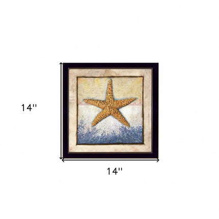 Starfish Black Framed Print Wall Art HomeRoots