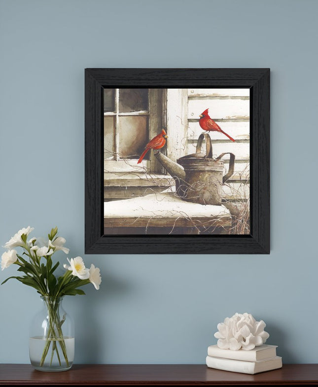 Waiting For Spring Black Framed Print Wall Art HomeRoots