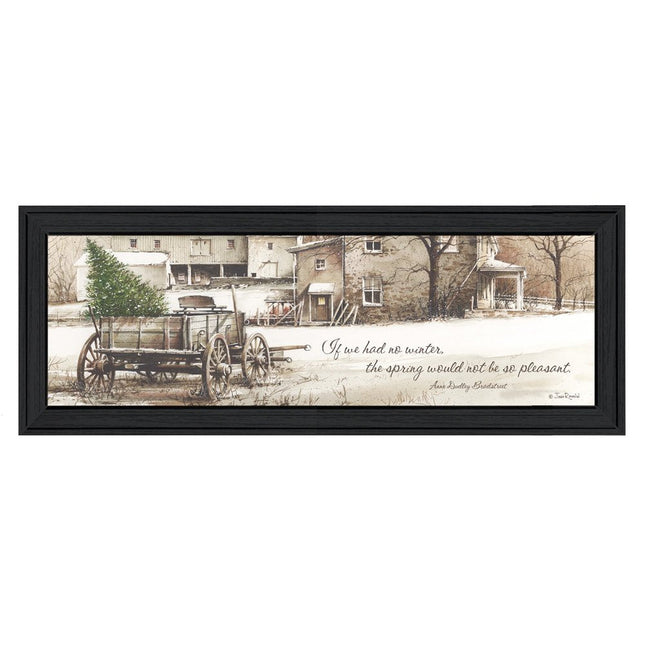 Winter Black Framed Print Wall Art HomeRoots
