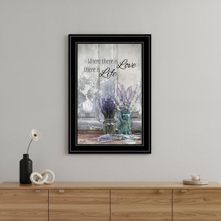 Where There is Love 3 Black Framed Print Wall Art HomeRoots