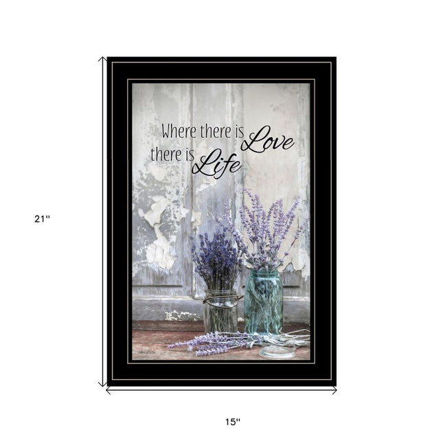 Where There is Love 3 Black Framed Print Wall Art HomeRoots