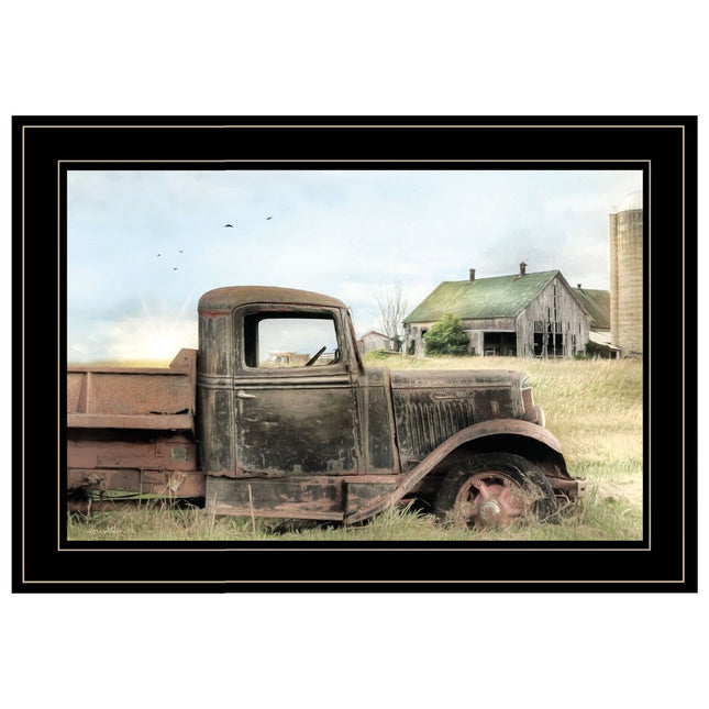 Vintage Farm Trucks I 2 Black Framed Print Wall Art HomeRoots