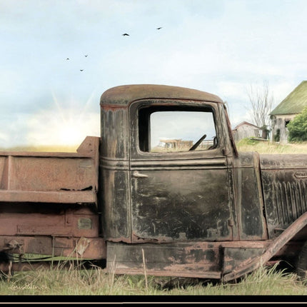 Vintage Farm Trucks I 2 Black Framed Print Wall Art HomeRoots
