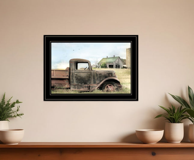 Vintage Farm Trucks I 2 Black Framed Print Wall Art HomeRoots