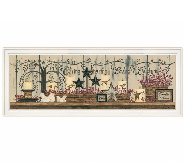 Willow Tree Shelf Collection 1 White Framed Print Wall Art HomeRoots