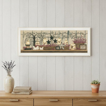 Willow Tree Shelf Collection 1 White Framed Print Wall Art HomeRoots