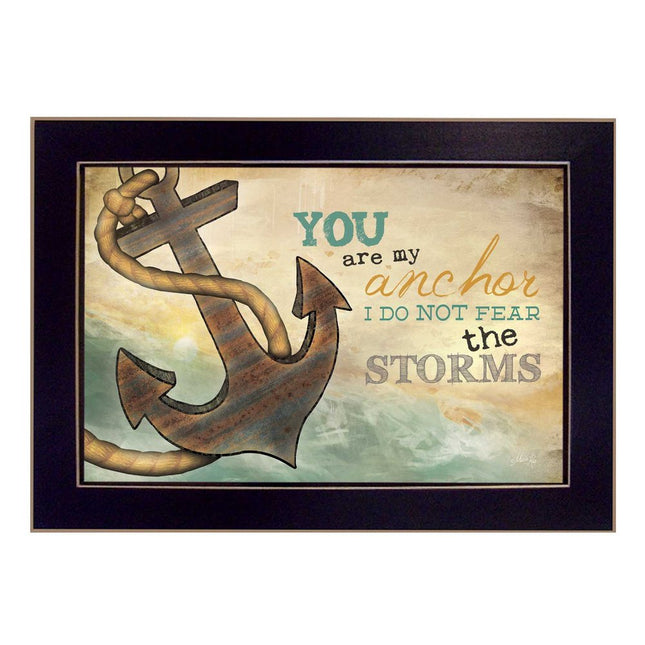 You Are my Anchor Black Framed Print Wall Art HomeRoots