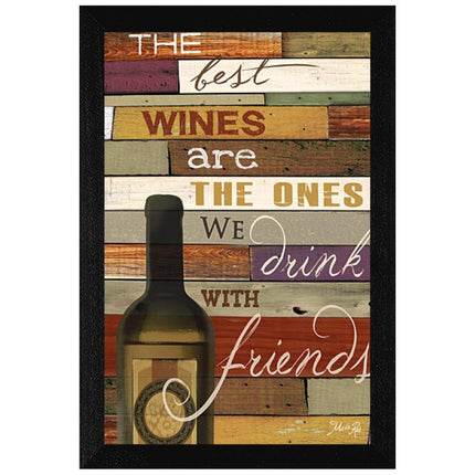 The Best Wine 1 Black Framed Print Wall Art HomeRoots