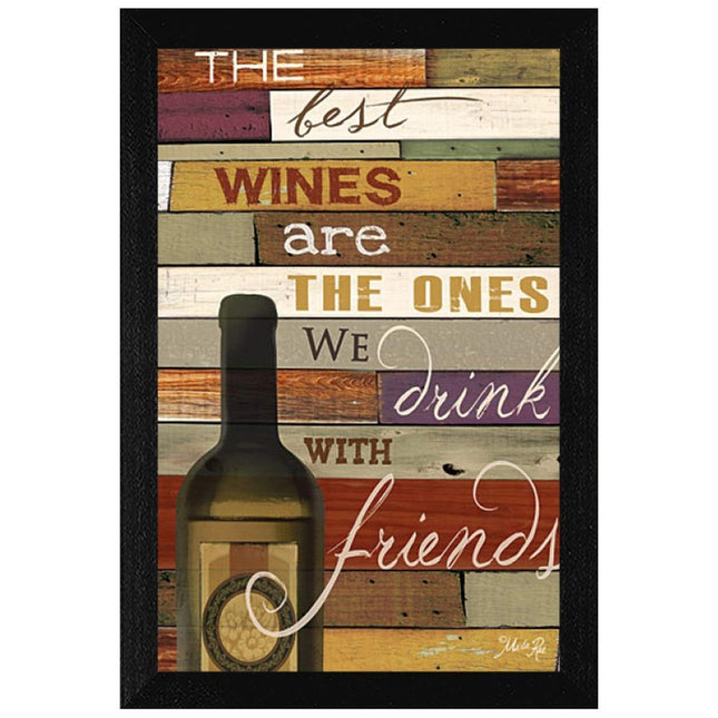 The Best Wine 1 Black Framed Print Wall Art HomeRoots